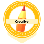 Reddit Ads Creative Certification - Zertifizierung als Experte für Reddit Werbung. Abgeschlossen Februar 2024